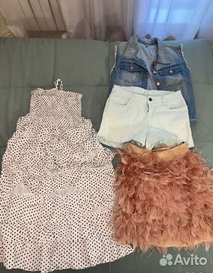 Вещи на девочку пакетом р-р 140-146