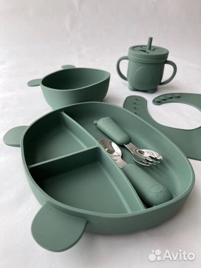 Набор силиконовой посуды для кормления