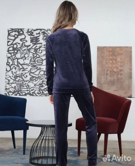 Велюровый костюм женский размер 42-44