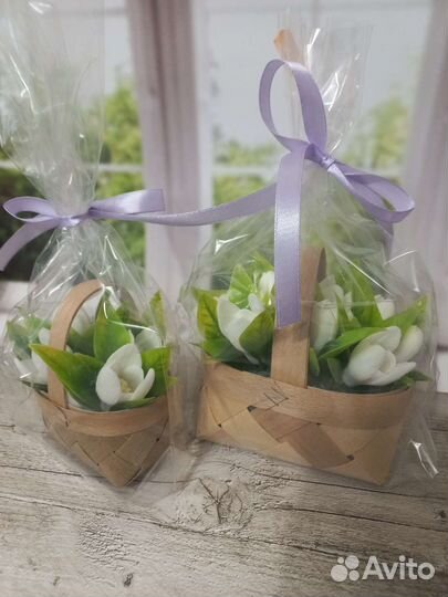 Букет цветов из мыла