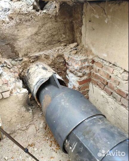 Бестраншейная замена труб, санация