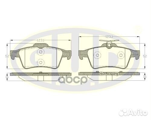 Колодки тормозные ford focus II/III/mazda 3/OPE