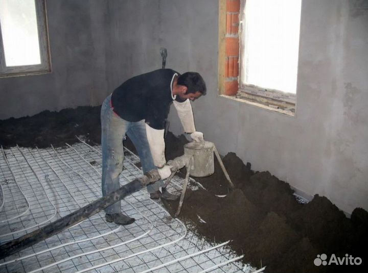 Полусухая стяжка пола