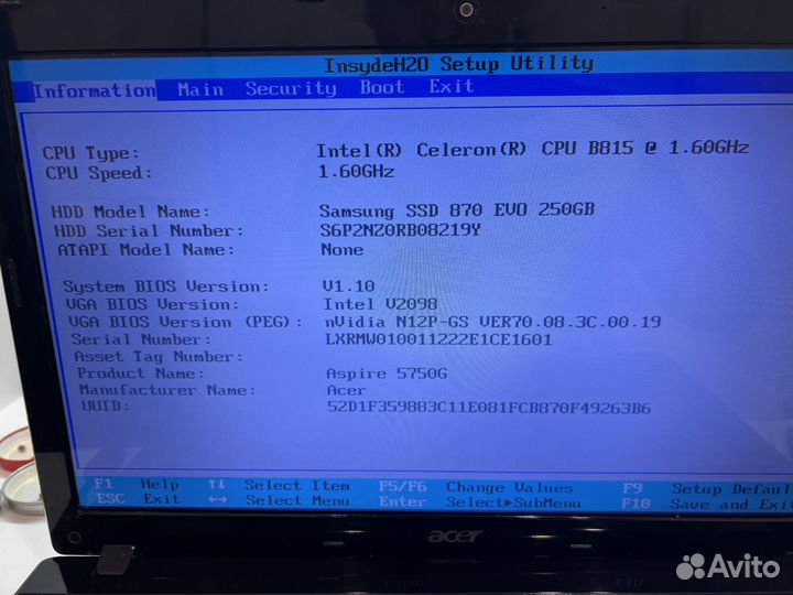 Acer aspire 5750 (P5WE0 LA-6901P REV 2.0)