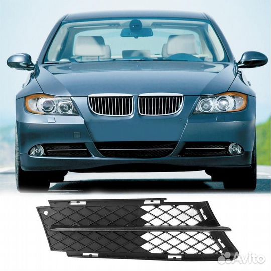 Решётка переднего бампера BMW e90 (05-08)