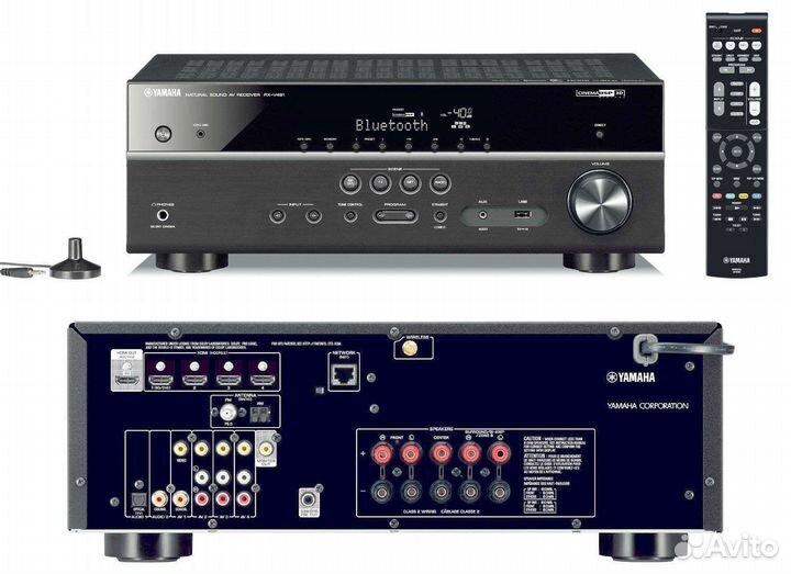 Ресивер Yamaha RX-V481(4К,Bluetooth, Wi-Fi)