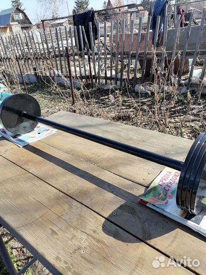 Штанга гриф блины бу