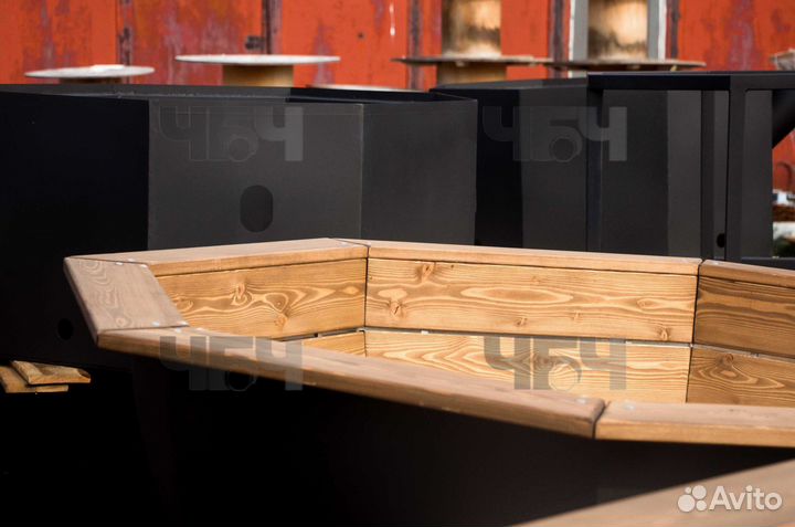 Банный чан на дровах. Купель