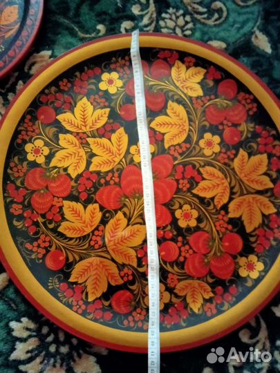 Поднос из хохломы