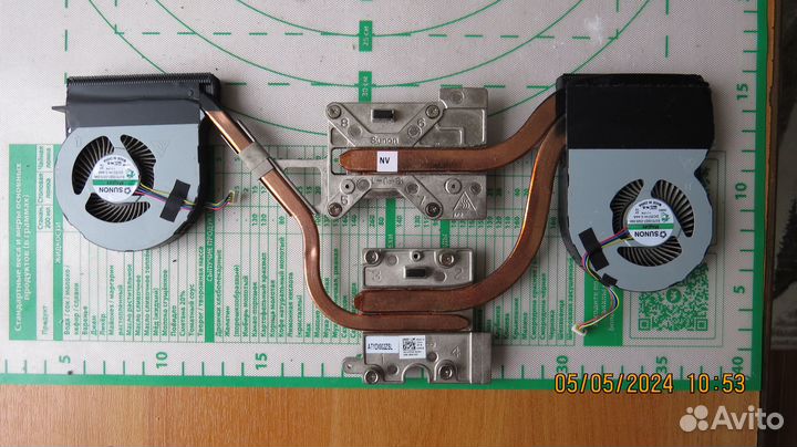 Охлаждение для ноута Dell Precision 7510/M7510