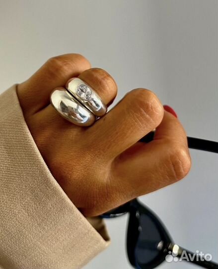Стильные Кольца серебро 925 пробы ручная работа