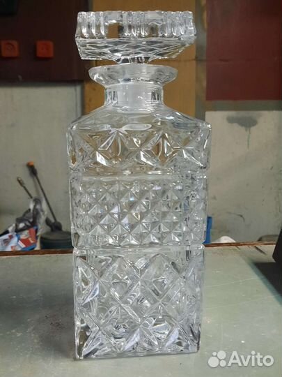 Графин хрустальный СССР Богемия.Новый
