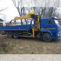 Аренда и услуги манипулятора, стрела 7 т, 19 м, борт 10 т, 6.5 м, Жуковский