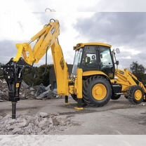 Аренда экскаватора погрузчика jcb гидромолот