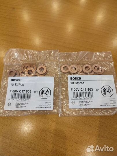 Шайба топливной форсунки F00VC17503