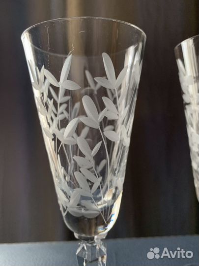 Хрустальные фужеры комплект (раритет СССР) 15 шт