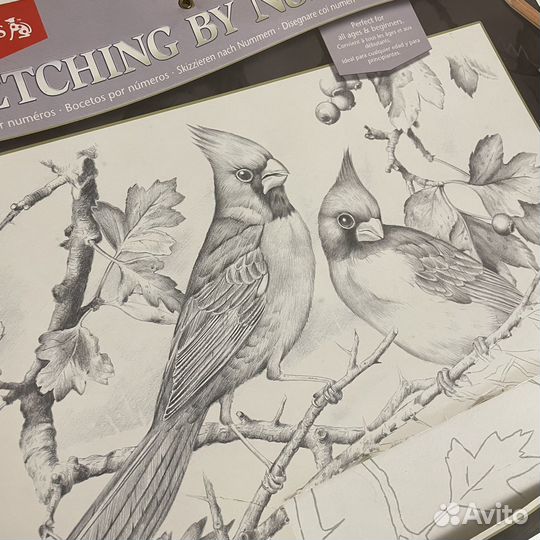 Картина по номерам карандашом