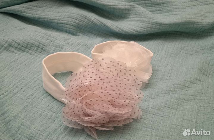 Ободок с цветочком - украшение для головы малышки