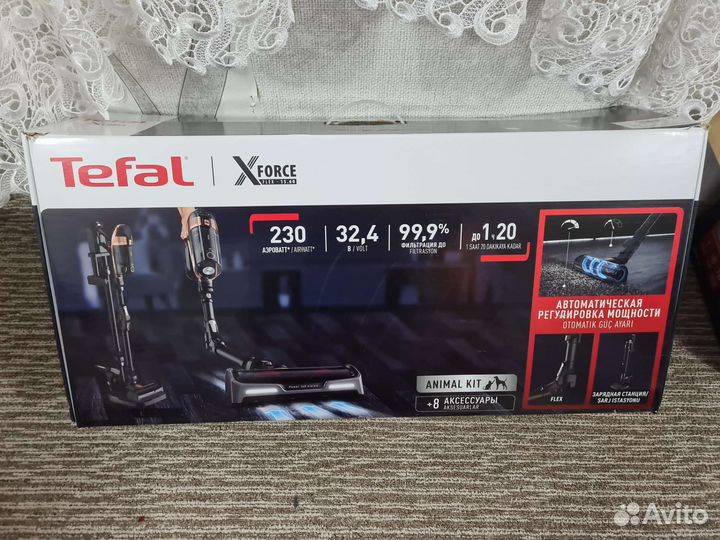 Вертикальный пылесос Tefal X-force Flex TY99F1