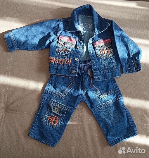 Джинсовый костюм для мальчика 2 года