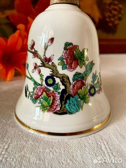 Антикварный колокольчик, фарфор. Англия