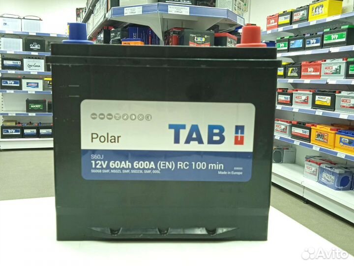 Доставка Акб 60ач TAB Polar (тип-Asia)