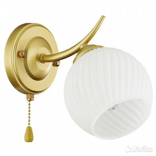 Бра lumion Giselle E27 1х60Вт металл золото