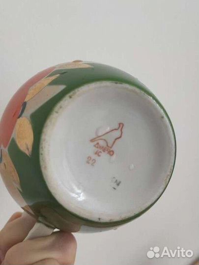 Сливочник молочник Дулево винтаж ручная роспись