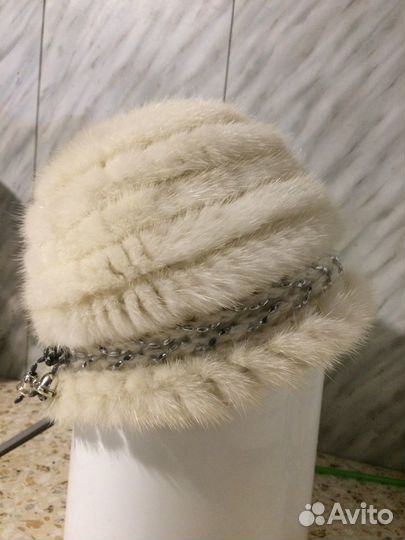 Шапка вязаная норка