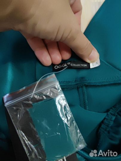 Вечернее платье 42 44 oggi, изумрудное, новое