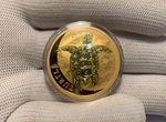 Золотая монета, 1 унция, Черепаха 2017 год