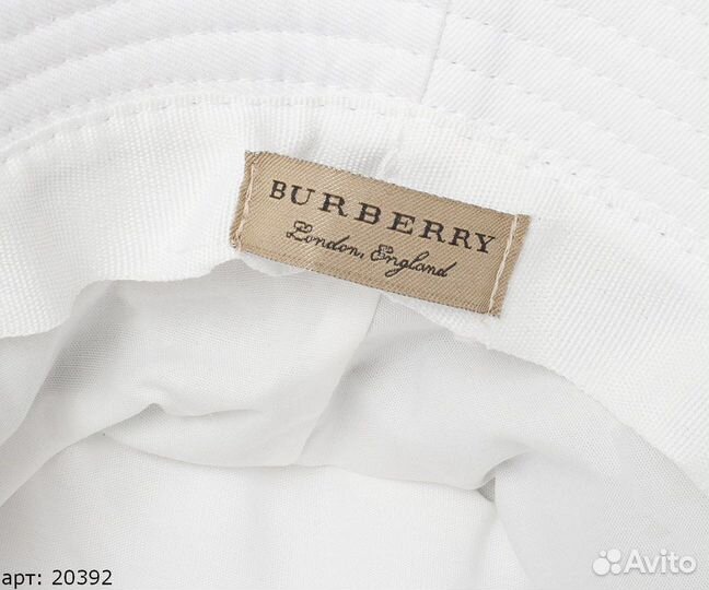 Панама burberry белая
