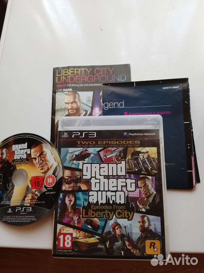 Диск на ps3 гта Liberty City