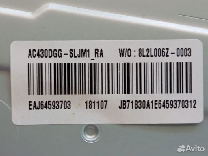 Телевизор lg 43uk6200pla по запчастям