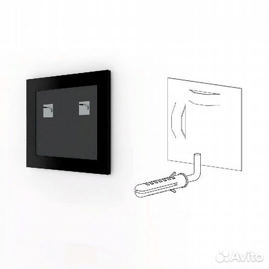 Зеркало Evoform Definite 68х68 Витая латунь