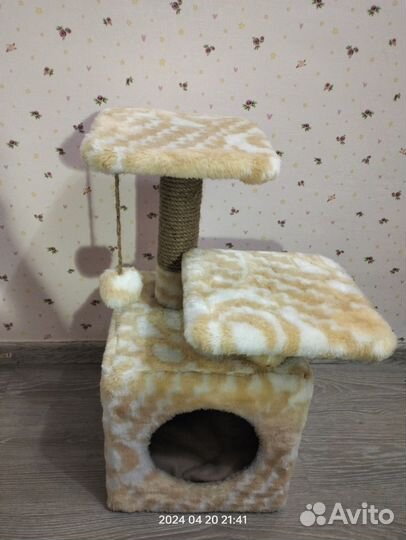 Когтеточка домик для кошки