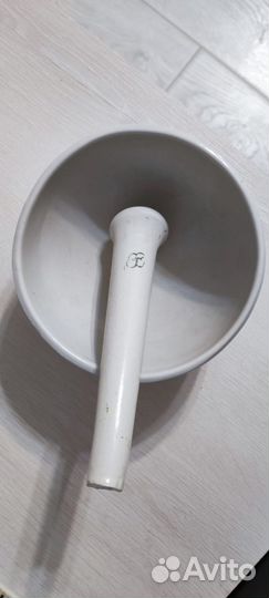 Ступка с пестиком фарфоровая