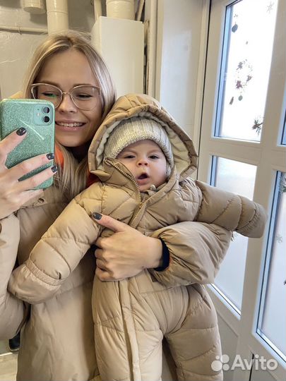 Комплект шапка и варежки hm