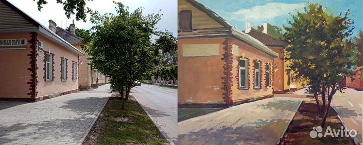 Рисунки карандашом и акварелью