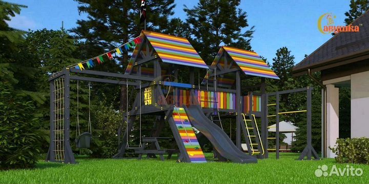 Детская площадка Савушка 1 (Black Edition)