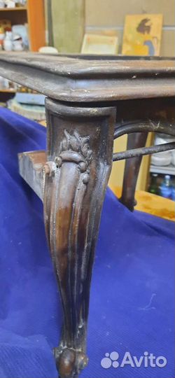 Танкетка-табуретка антикварная и румынский стул