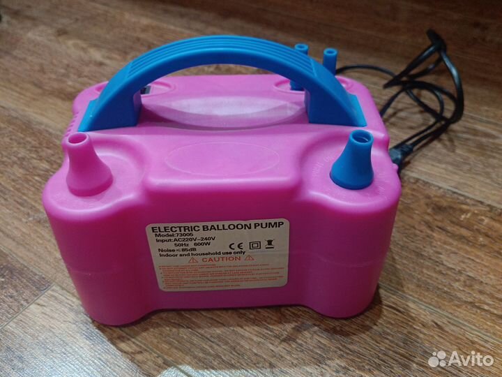 Компрессор (насос) для воздушных шаров, 2 насадки