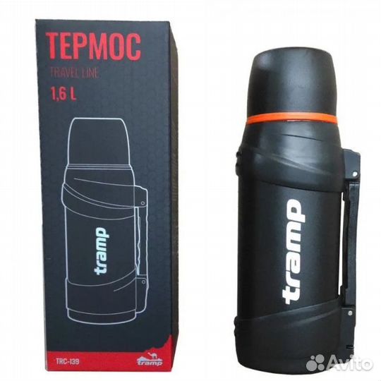 Термос tramp Travel цвет черный