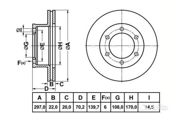 Диски тормозные Toyota