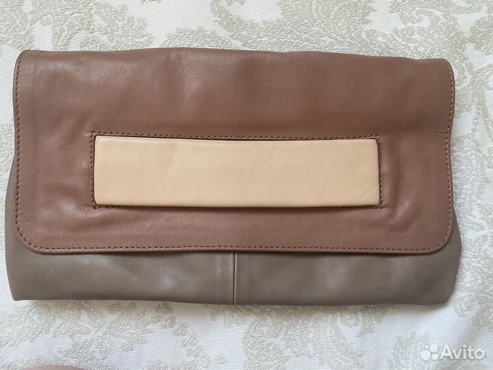 Клатч кожаный