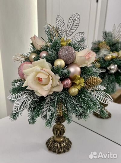 Новогодняя композиция на стол