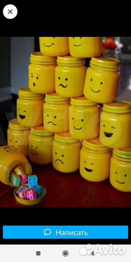 Стеклянные баночки из-под детского пита