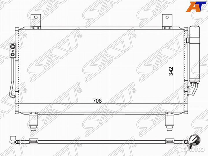 Радиатор кондиционера mitsubishi outlander
