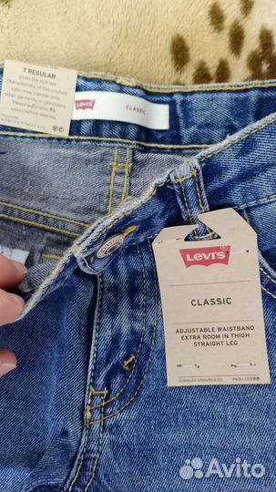 Джинсы Levis(оригинал) прямого кроя на 7 лет
