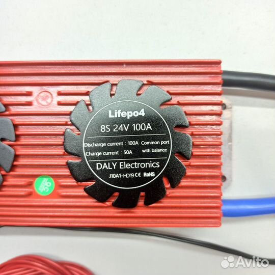 Плата LiFePo4 BMS daly 8s24v 100A с термодатчиком